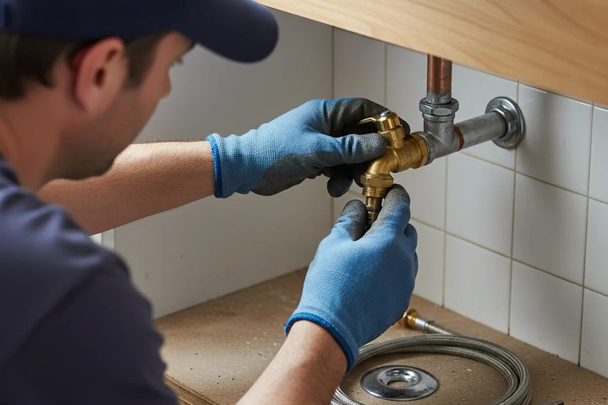 Shutoff valve and fitting work during Well Pump Repair in Dycusburg